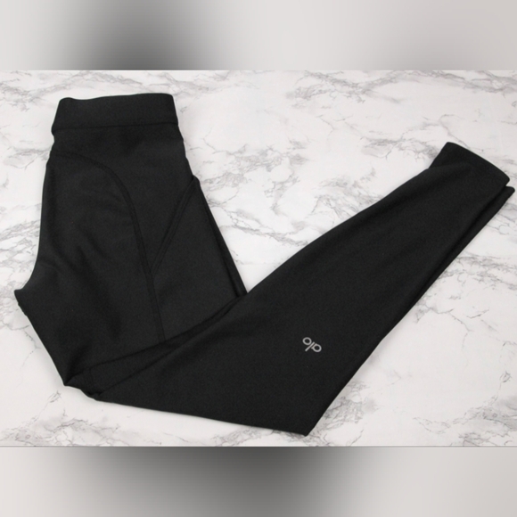 ALO Yoga Pants - Alo Yoga Size Small Black Leggings with Logo